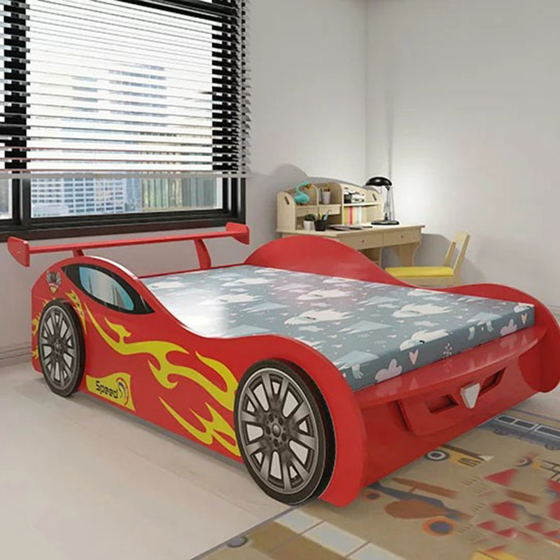 Giường ngủ hình xe ô tô đua cho bé trai GN866