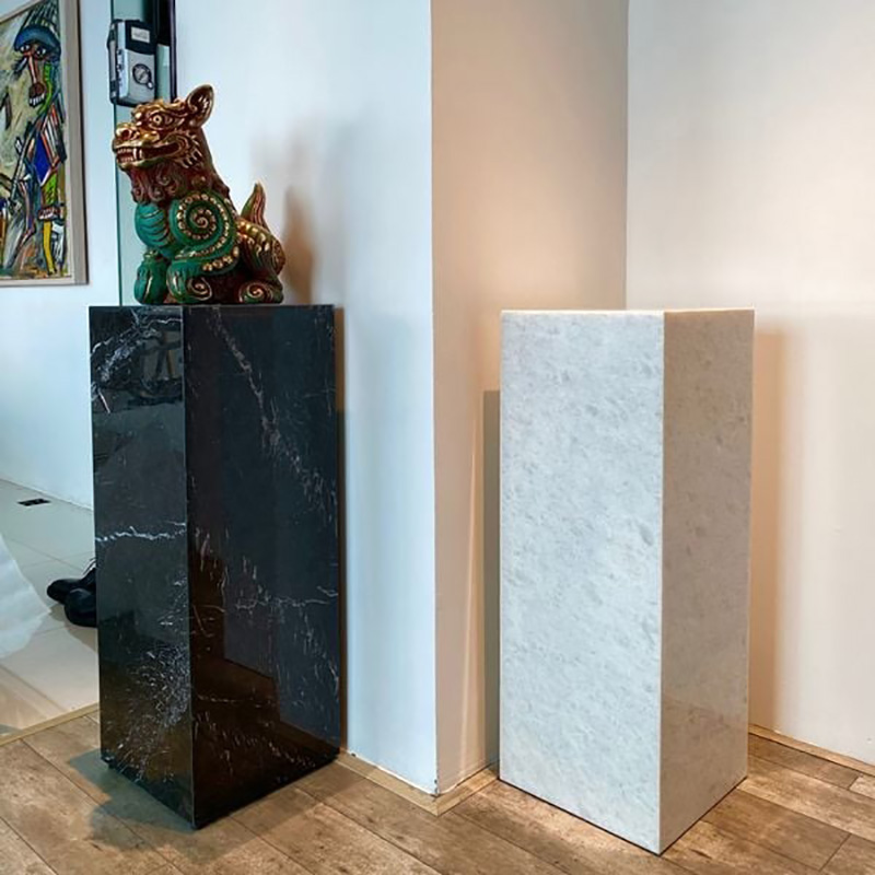 Kệ đá trang trí phòng khách, phòng ngủ đá trắng muối TR294