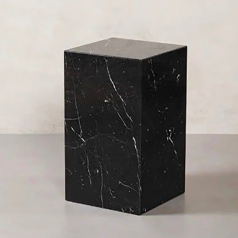 Kệ trang trí đá cẩm thạch đen vân trắng tự nhiên TR293