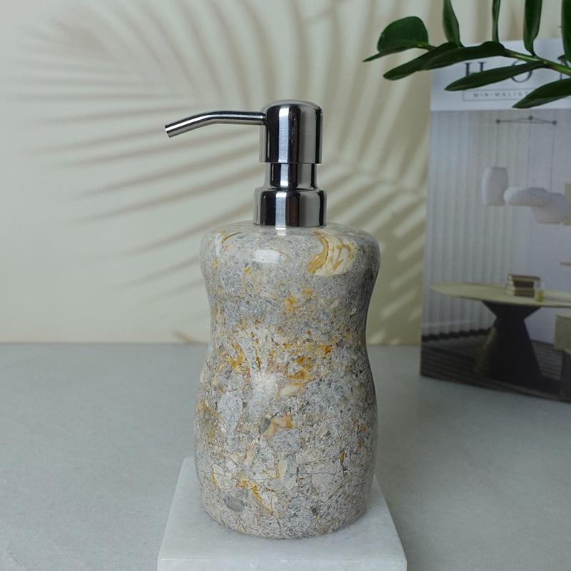 Bình đựng sữa tắm, dầu gội đá cẩm thạch marble PT002