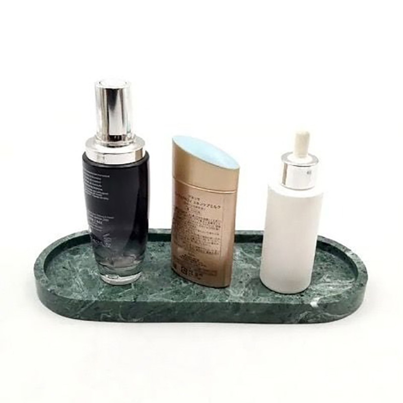 Khay đá marbl hình ovan trang trí phòng tắm đá xanh Ấn Độ PT010