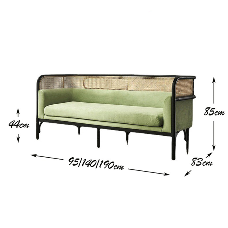 Bộ sofa Targa chất liệu gỗ kết hợp bọc nệm ngồi phong cách Bắc Âu SF860