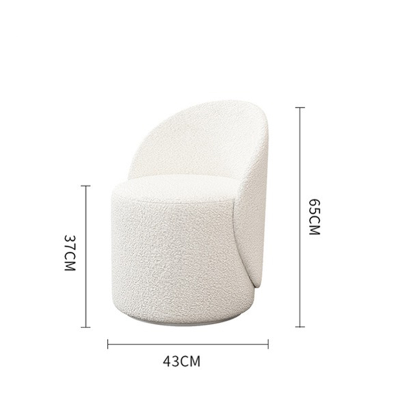 Ghế lười sofa, ghế trang điểm tựa lưng lông cừu, xoay 360 độ SF099