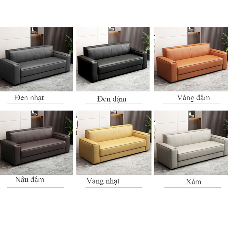Ghế sofa bọc da cao cấp thiết kế sang trọng SF687