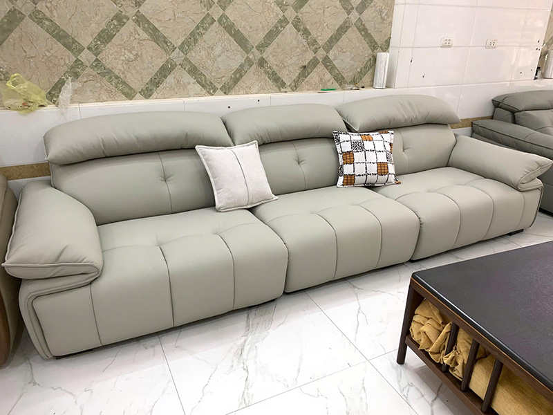 Sofa da nhập khẩu nệm dầy siêu êm SF617
