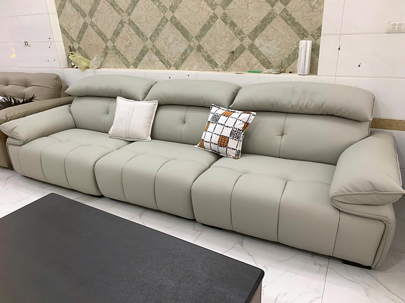 Sofa da nhập khẩu nệm dầy siêu êm SF617
