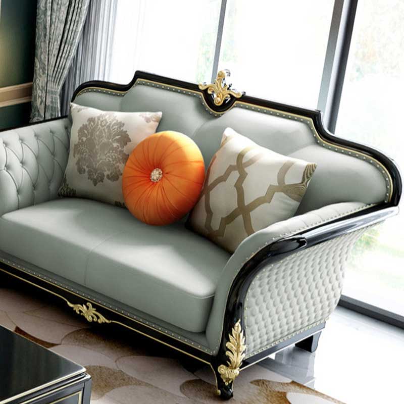 Bộ sofa da phong cách tân cổ điển sang trọng SF606: