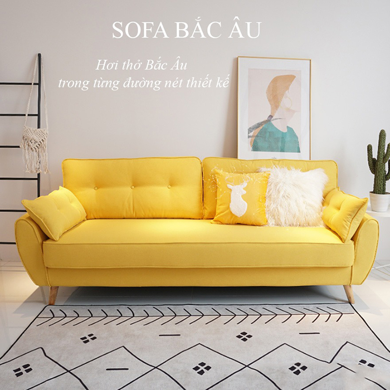 Ghế sofa văng phong cách Bắc Âu thiết kế nhỏ gọn SF616
