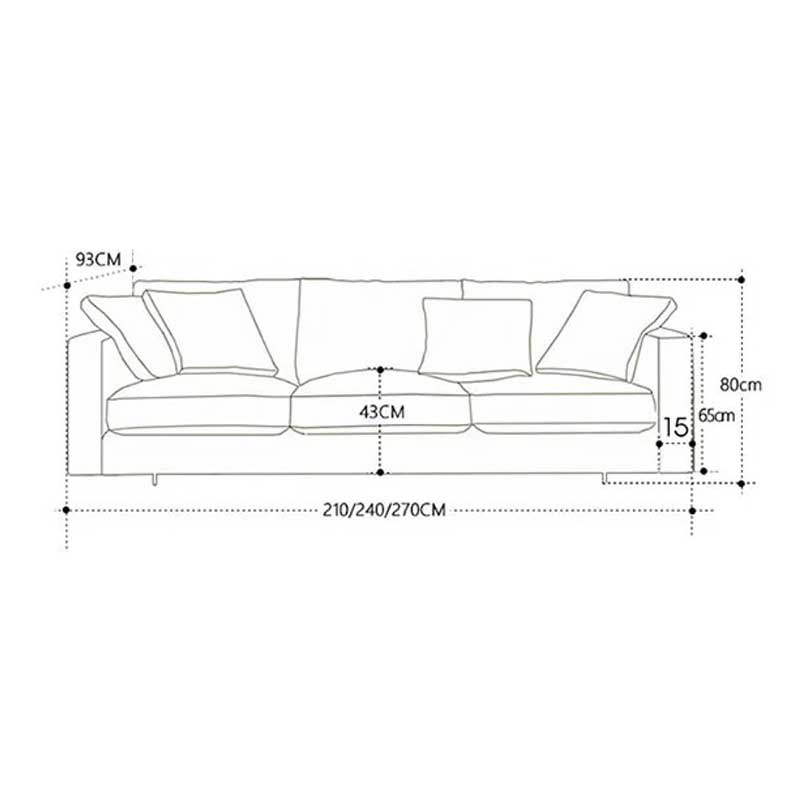 Sofa văng bọc nỉ cao cấp, khung gỗ mút mềm SF660