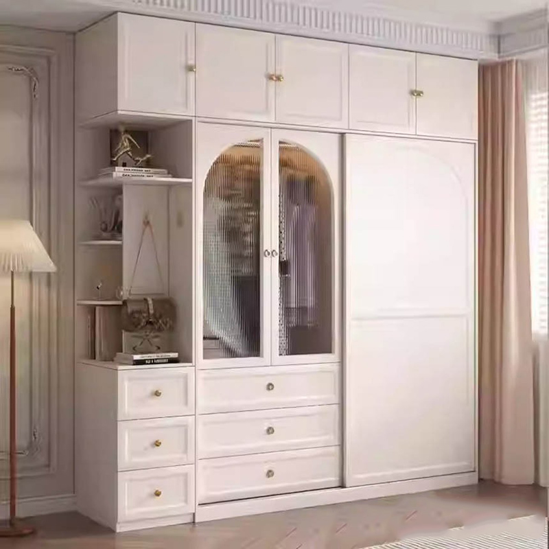Tủ quần áo gỗ tiện ích thiết kế kịch trần TQ672