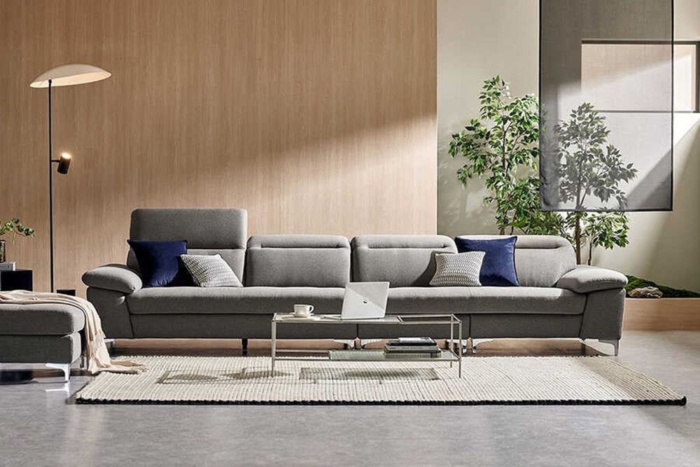 Mẫu sofa dùng chất liệu nỉ