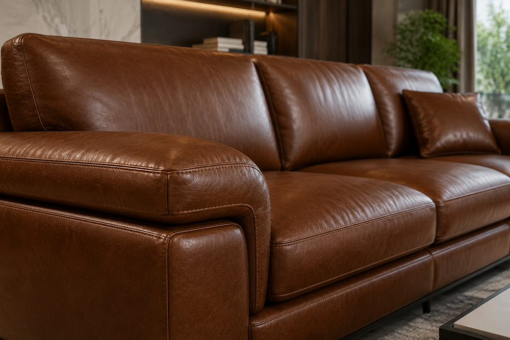 Mẫu sofa da thật
