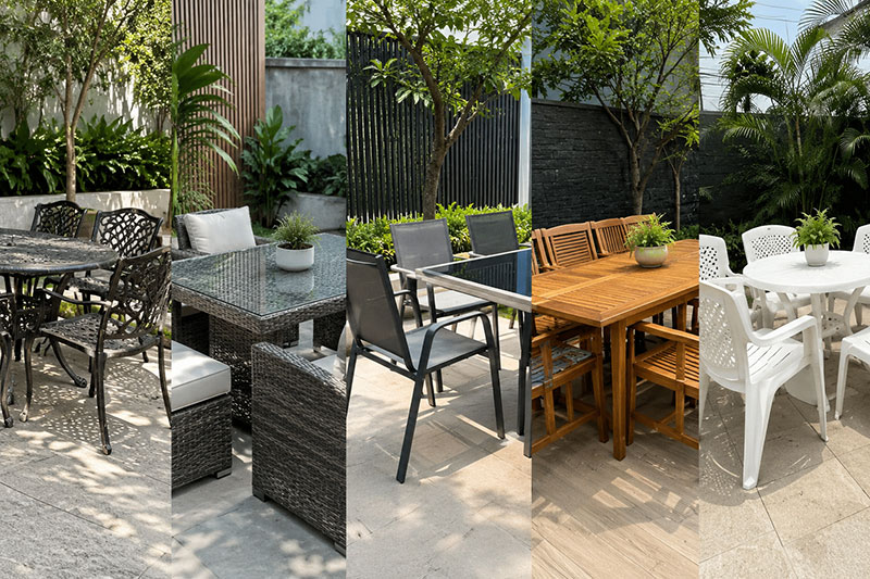 Bàn Ghế Sân Vườn Ngoài Trời Loại Nào Tốt?