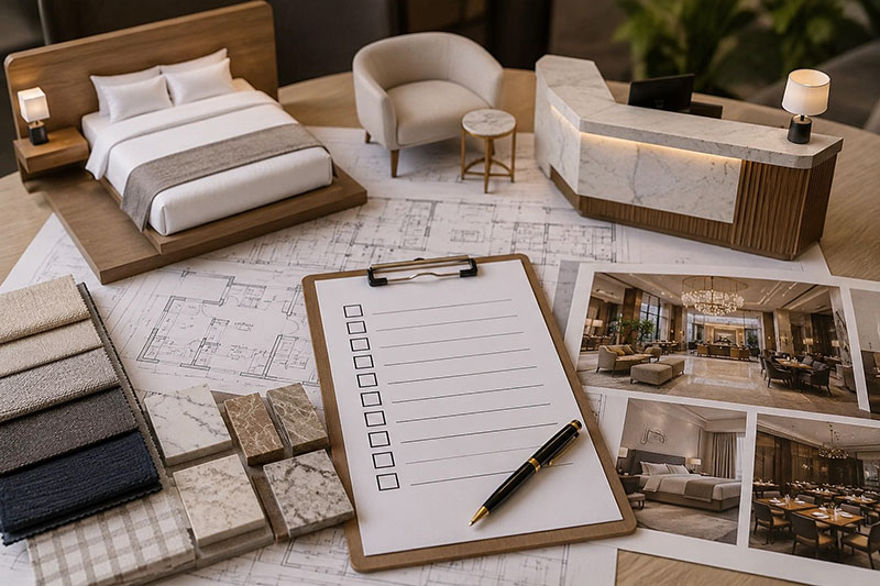 Checklist nội thất cần mua khi mở khách sạn mới