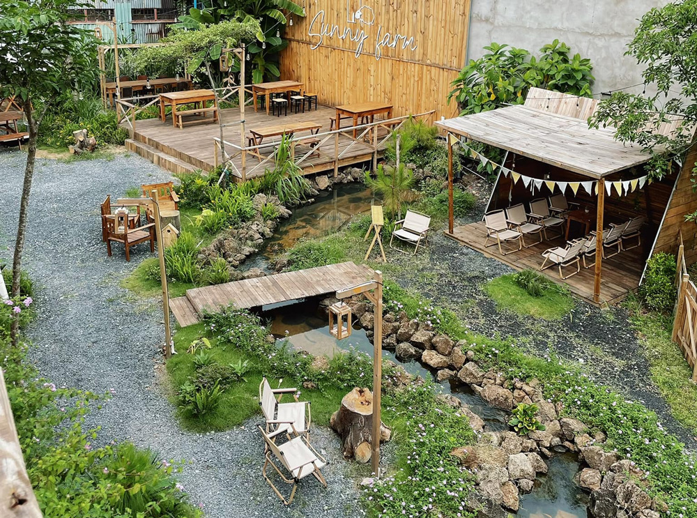 Gợi ý cách chọn bàn ghế cafe đẹp và phù hợp không gian Quán cafe sân vườn ngoài trời đẹp thu hút ánh nhìn
