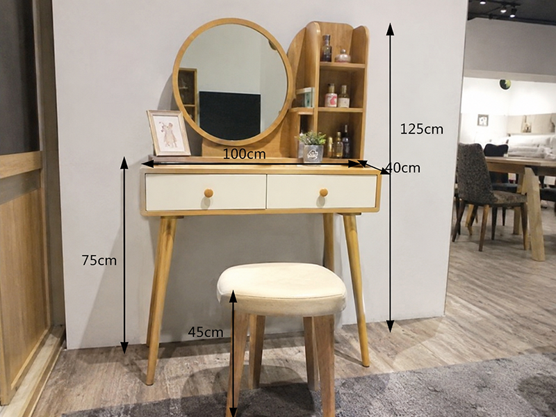 Kích thước bàn trang điểm tiêu chuẩn