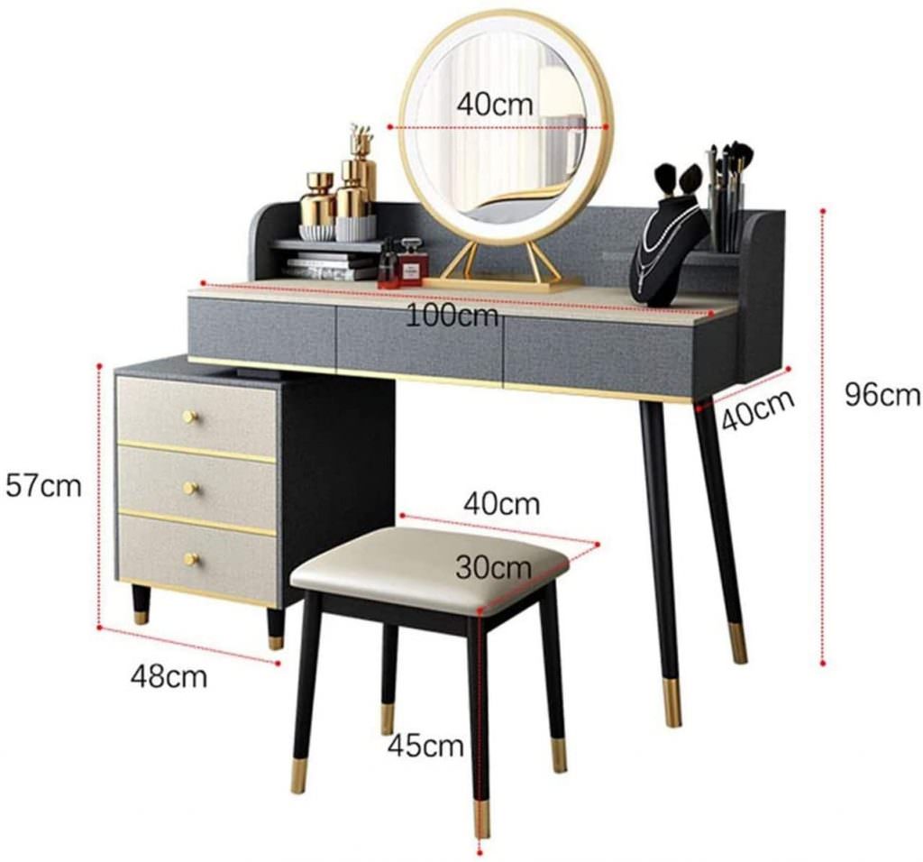 Khi lựa chọn kích thước bàn trang điểm cần quan tâm diện tích phòng ngủ 