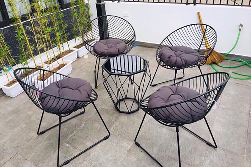 Kinh nghiệm lựa chọn bàn ghế nhà hàng ngoài trời bền - đẹp - giá tốt Bàn ghế sắt decor đẹp cho nhà hàng cafe