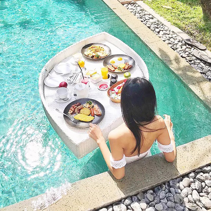 Mẫu khay nổi hồ bơi đẹp cho khách sạn