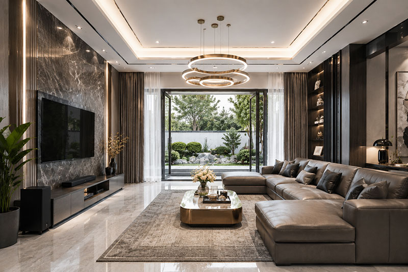 Mẫu thiết kế phòng khách biệt thự, liền kề