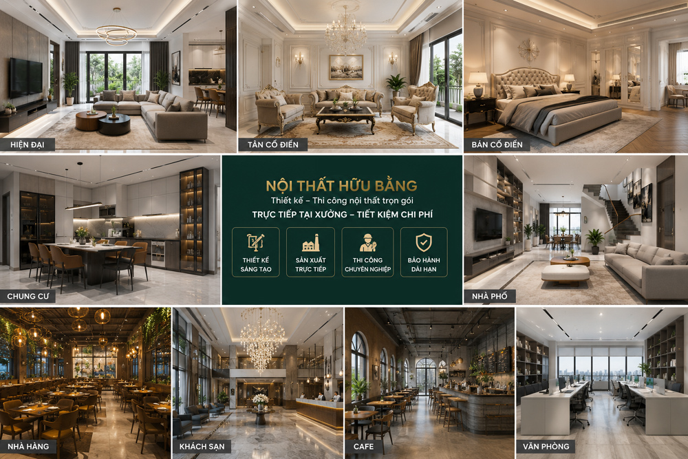 Xưởng sản xuất nội thất Hữu Bằng – Giải pháp tối ưu cho mọi cá nhân, gia đình