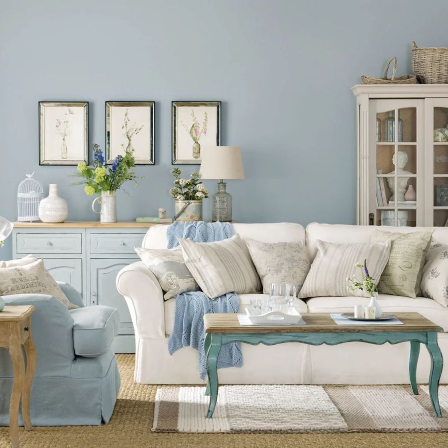 Những gam màu pastel nhẹ nhàng rất được ưa chuộng trong phong cách Shabby Chic