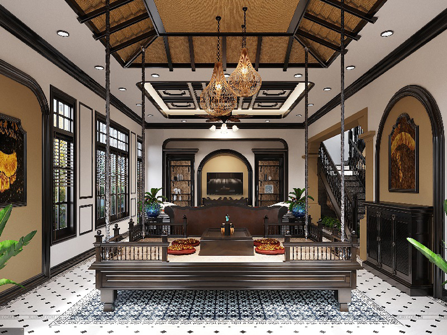 Phong cách thiết kế nội thất Indochine - Nét đẹp thời gian được truyền thừa qua từng thế hệ