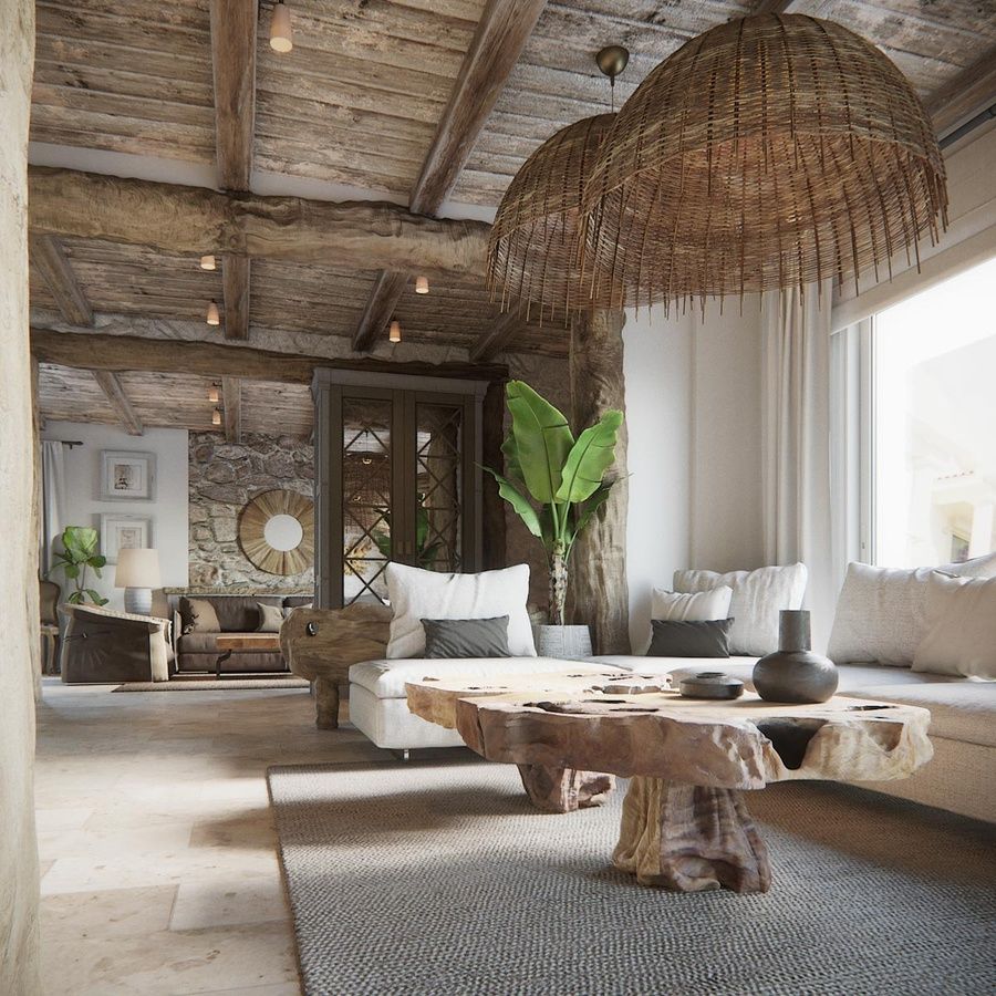 Một góc căn phòng được decor theo phong cách Rustic