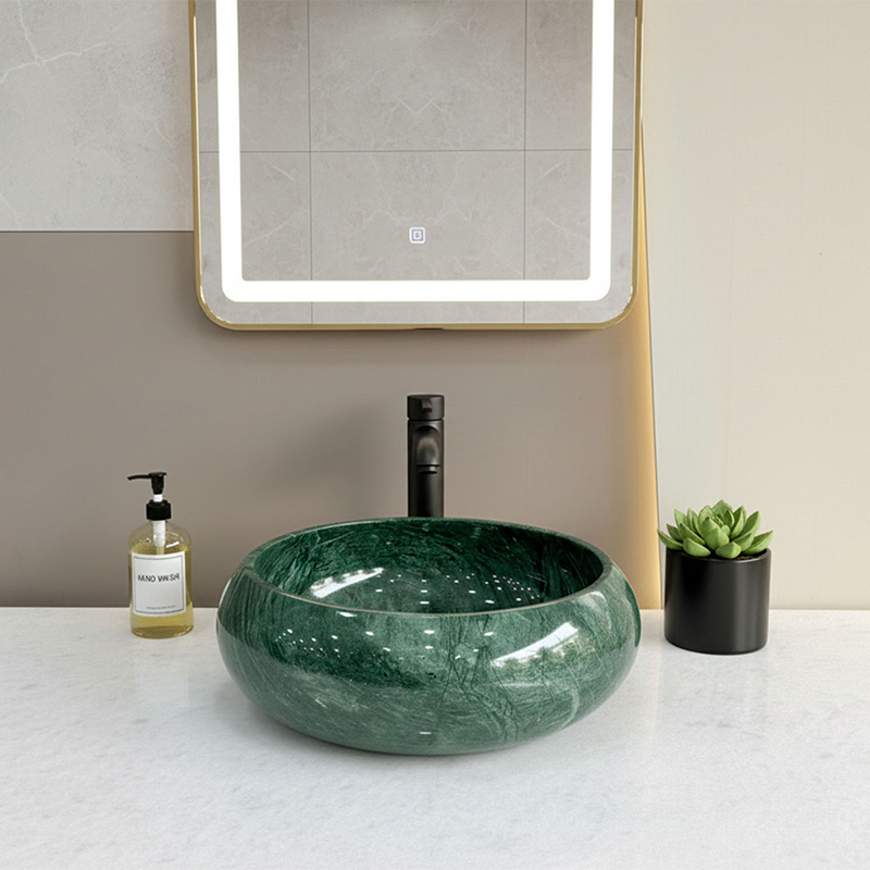 Mẫu lavabo chế tác từ đá tự nhiên nguyên khối
