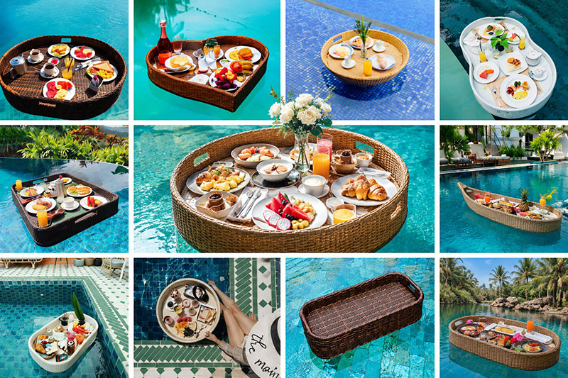 Top 10 Mẫu Khay Nổi Hồ Bơi Đẹp Được Resort Cao Cấp Ưa Chuộng