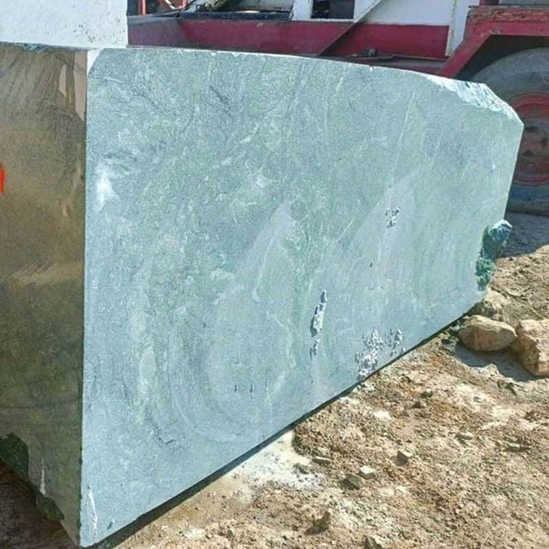  Bàn ăn tròn đá Cẩm Thạch tự nhiên cao cấp, chân trụ đá nguyên khối BA016